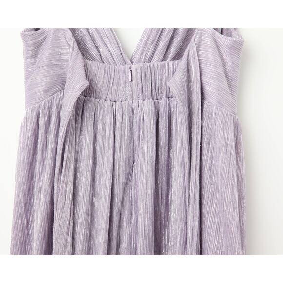 Sabina Musayev Purple Metallic Chiffon Pacific Gown - Picture 9 of 9